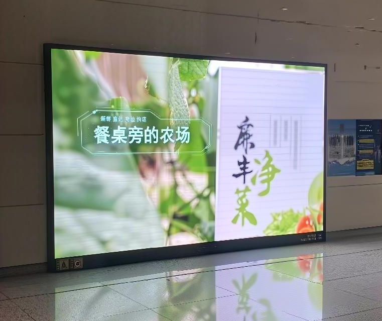 天津地铁滨海国际机场站站厅LED