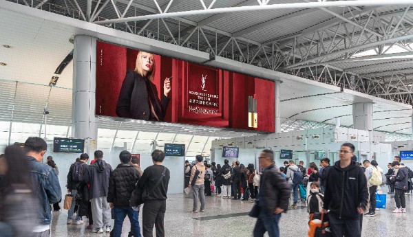 广州白云国际机场T1三层B区安检口LED