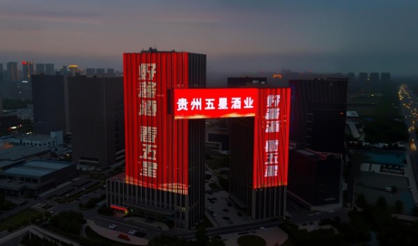 郑州电子商务大厦灯光秀