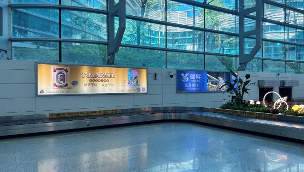 揭阳潮汕国际机场到达行李提取区5号左侧灯箱