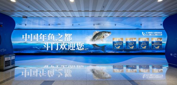 珠海金湾机场1F国内到达大厅动感灯箱