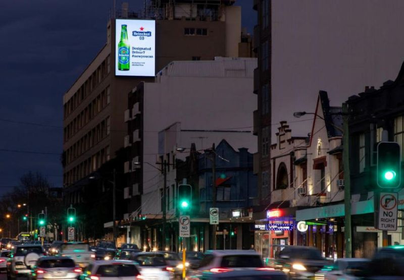 Large Screen at Campbelton Road House, Sydney, Australia