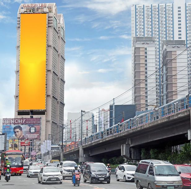 马尼拉大都会区EDSA公路G.A.塔大厦大屏