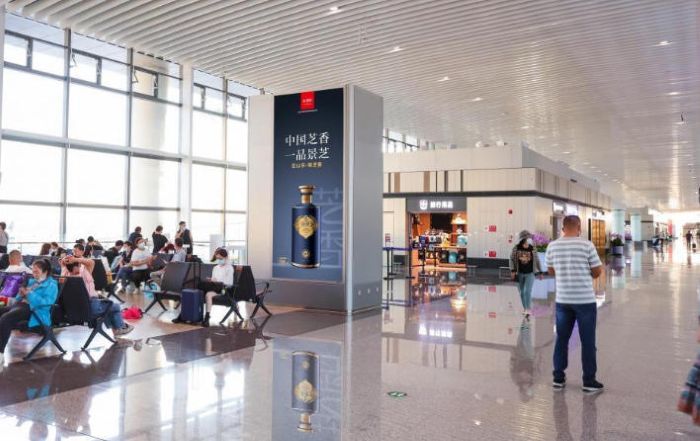 胶东国际机场国内出发指廊双面灯箱