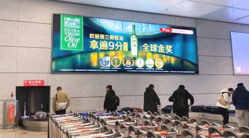 宁波栎社国际机场T2国内行李提取厅灯箱