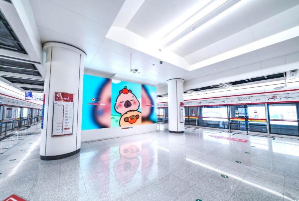 LED Displays at Workers' Stadium Platform, Beijing Metro Line 3