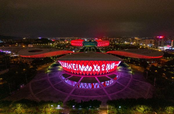 Fuzhou Strait Olympic Sports Center Light Show