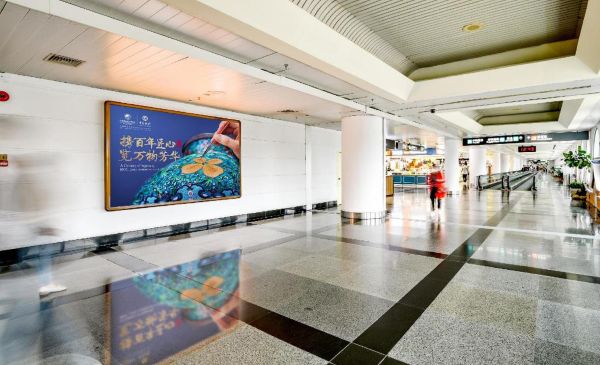 厦门高崎国际机场F3国内候机厅通道灯箱