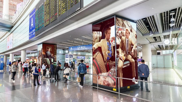 北京首都机场T3C国内行李厅出口灯箱套装