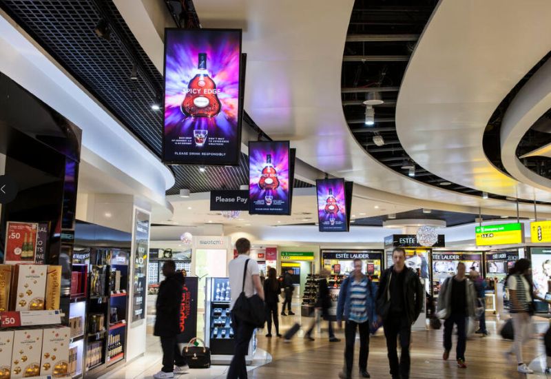 伦敦希思罗机场T3出发层刷屏机