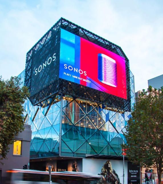 LED screen at Emporium Melbourne, Melbourne, Australia