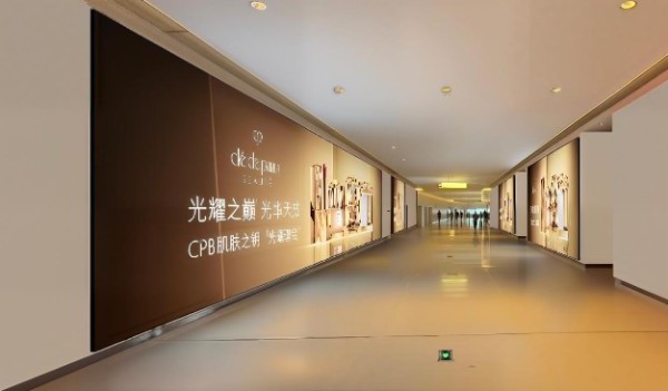 深圳湾万象城地铁通道连廊E段灯箱