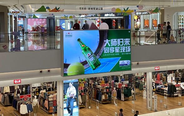 龙湖杭州丁桥天街2层中庭LED