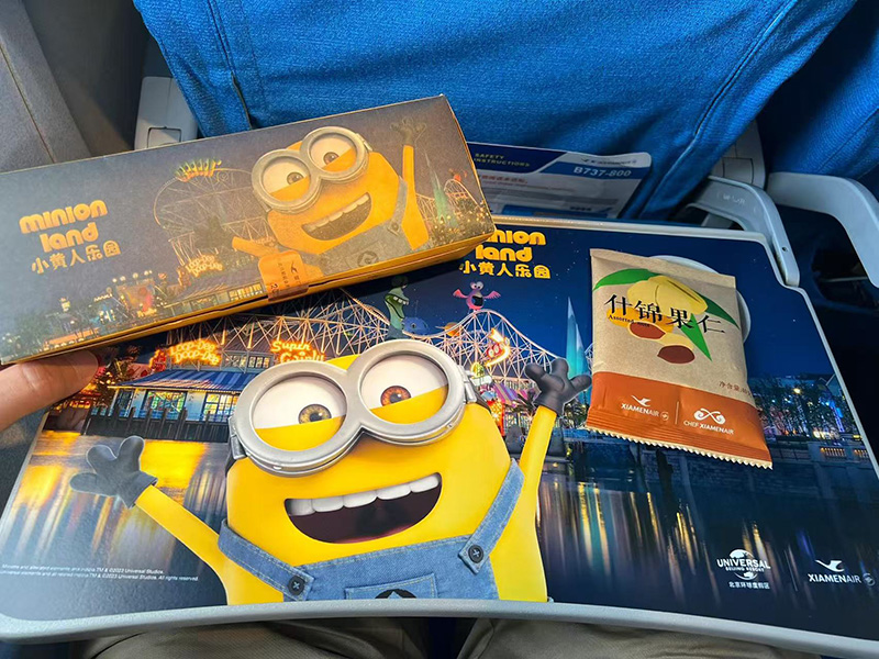 Minions advertise on airplanes
