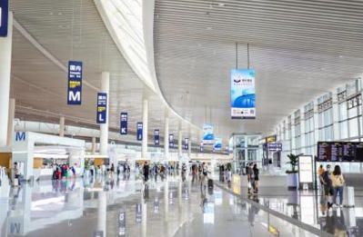 Jiaodong International Airport Check-in Hall Hanging Double-sided LED