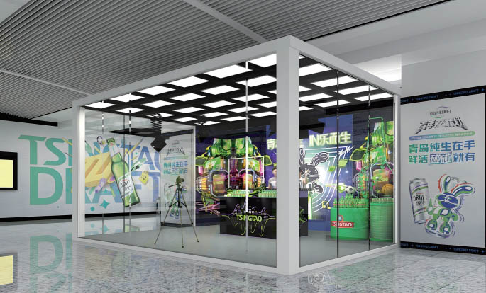 LED in the transfer area of Wenchangge Station of Changsha Metro
