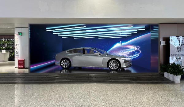 北京大兴机场三层出发安检前展位