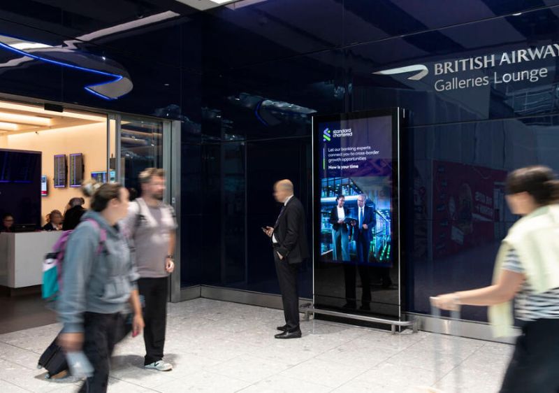 伦敦希思罗机场T3商务舱刷机屏