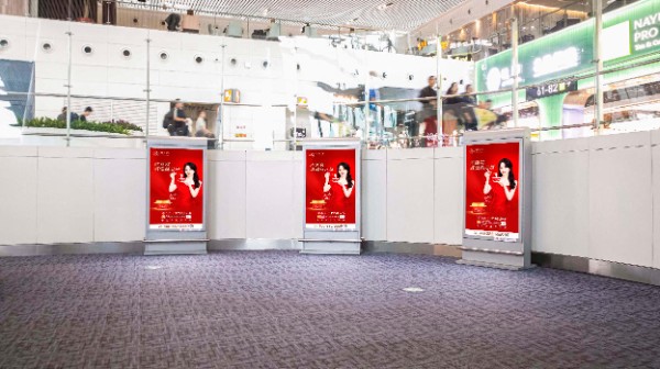 厦门高崎国际机场T4一层国内到达指廊贴纸