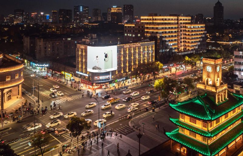 宁波海曙鼓楼地标4K裸眼3D大屏