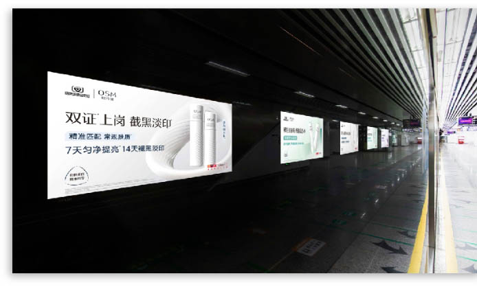 Hangzhou Metro Line 5 S-class 12 light box advertisement