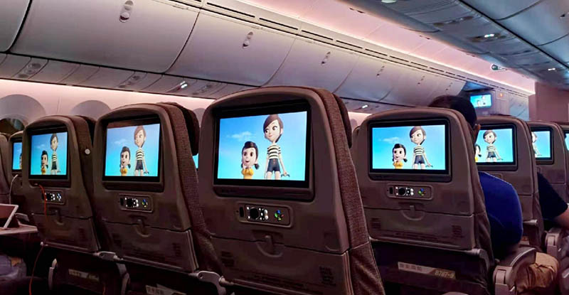 东方航空飞机AVOD机载电视广告