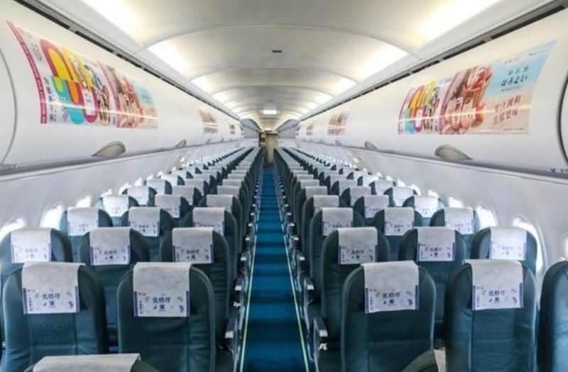 厦门航空飞机客舱内彩绘三件套