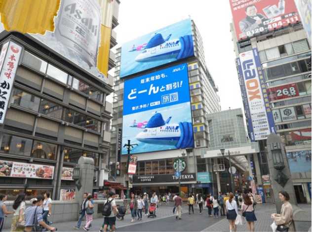 TSUTAYA EBISUBASHI Outdoor Electronic Screen in Osaka