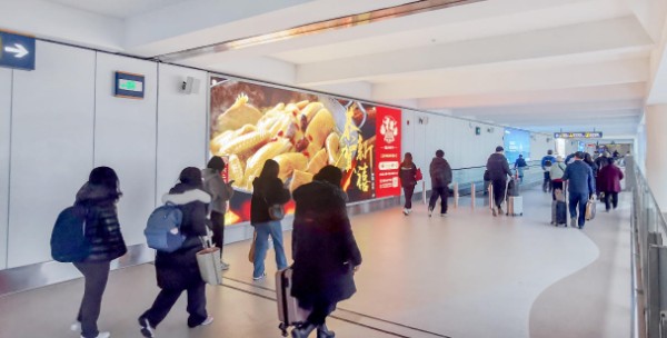 海口美兰机场T2二层到达通廊灯箱